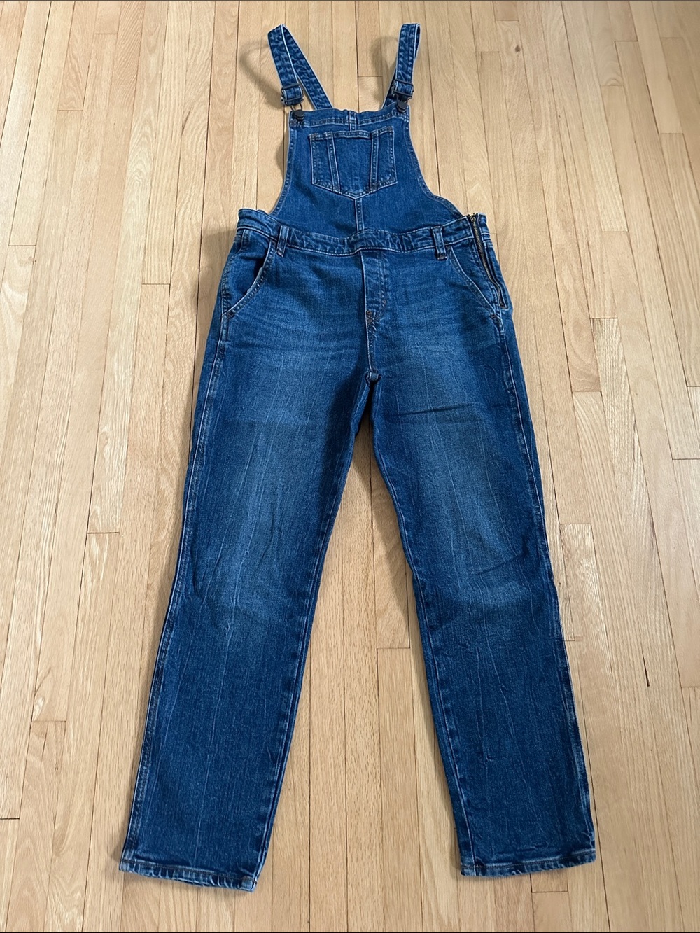 Old Navy medium blue overalls size 8